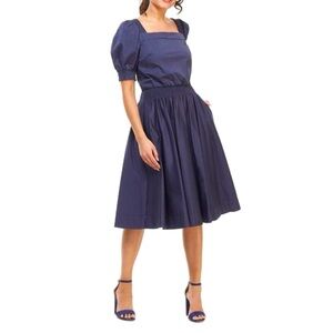 Gal Meets Glam Blue Midi Dress